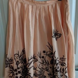 Anthropologie Cotton skirt